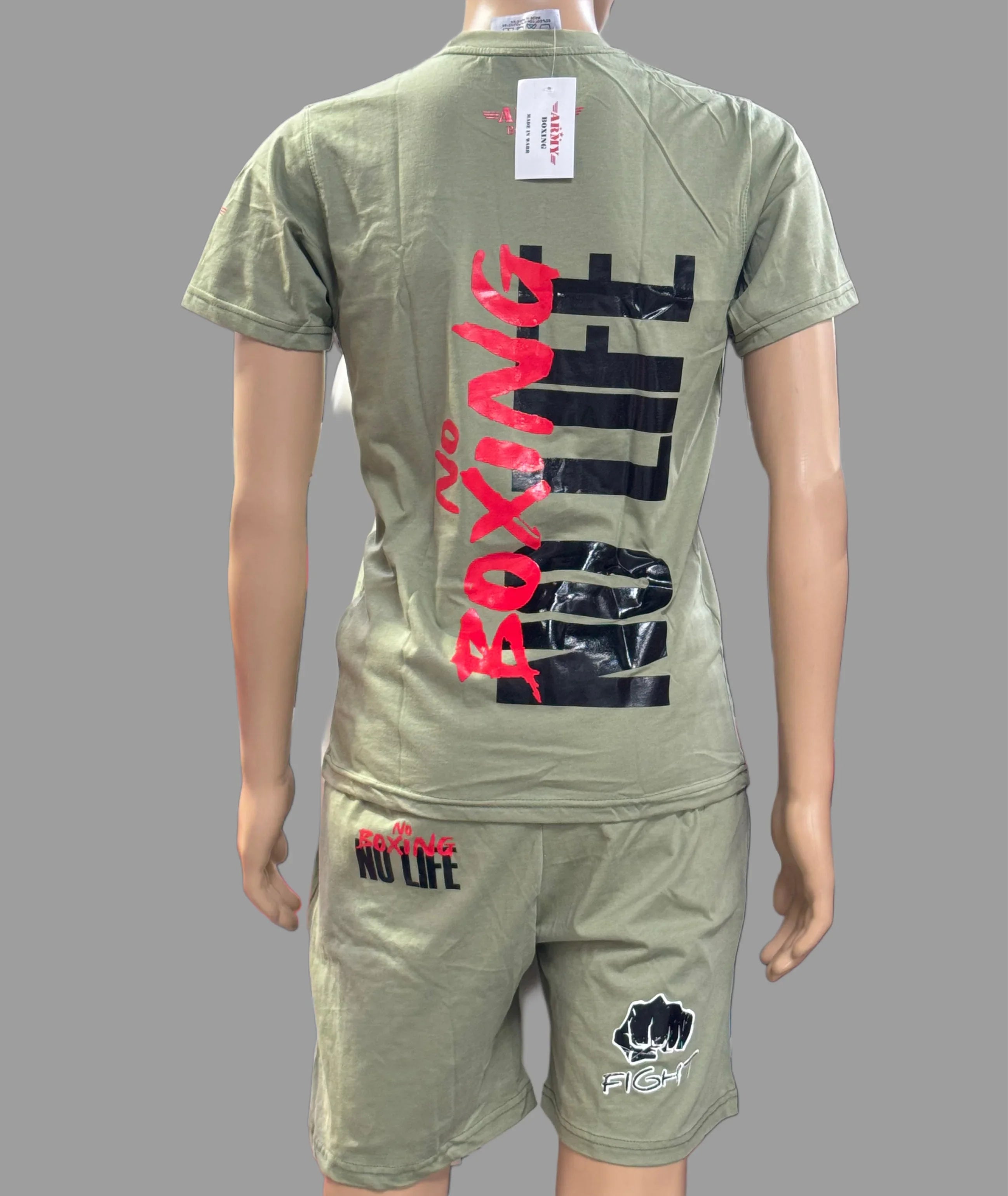 Conjunto Short/Camiseta - Army War Boxing